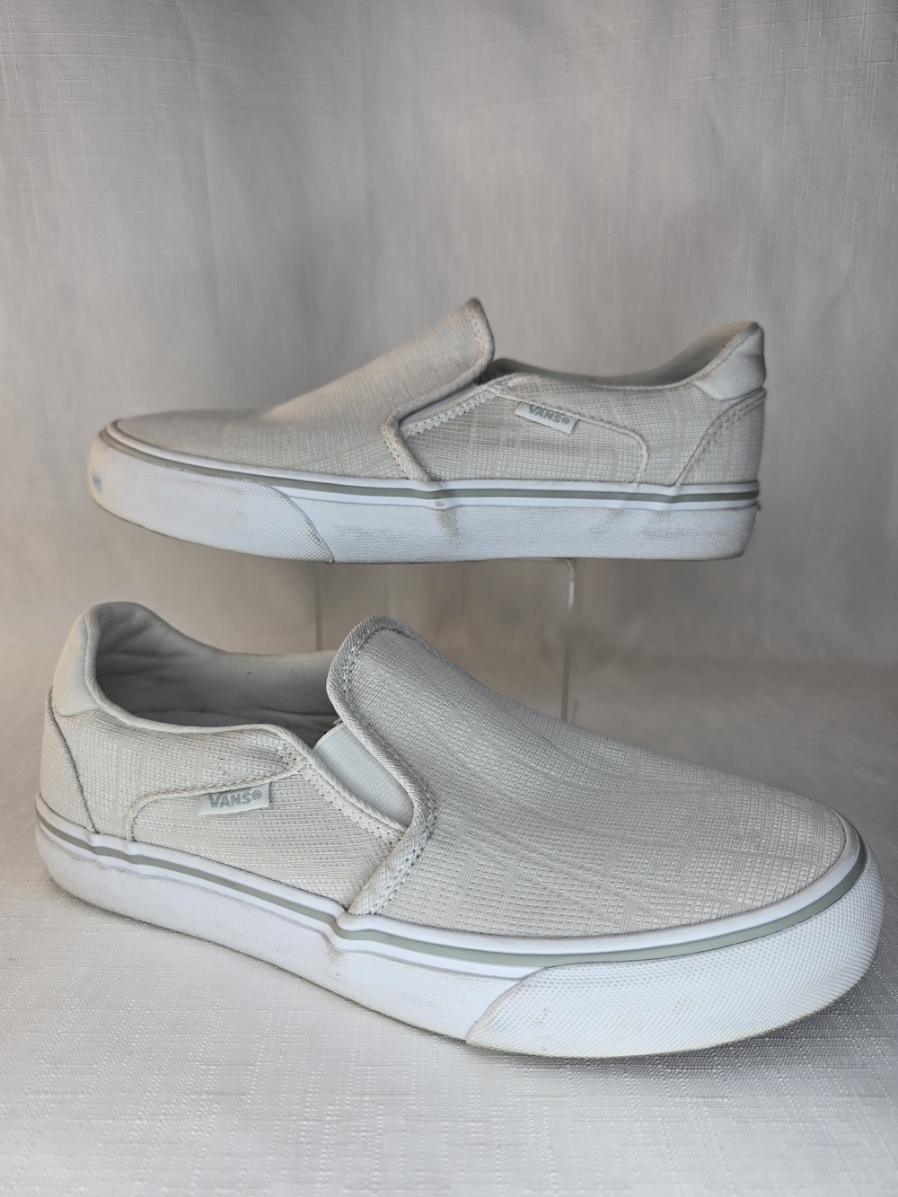 Vans Slip-On Canvas Sneakers — Off-White